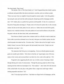 essay the great gatsby