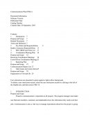Communication Plan