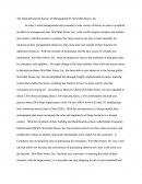 The Internal/external Factors of Management - Walmart Stores, Inc.