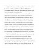 American Revolution Thematic Essay