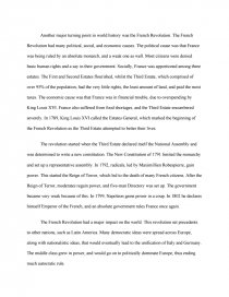 Turning Points Neolithic Revolution French Revolution And The Essay Preview Turning Points Neolithic Revolution French Revolution And The Industrial Revolution Health Essay Sample also Causes Of The English Civil War Essay High School Essay