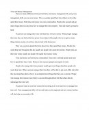 Time and Money Management