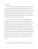 The European Union - Treaty of Rome in 1957