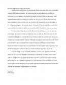 Character Letter to Author Dimmesdale; Scarlet Letter