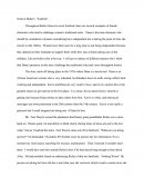 Analysis on "kindred" by Octavia Butler