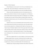 Biography of William Shakespeare