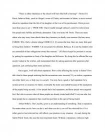 the crucible reputation essay