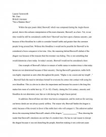 essay about a hero