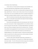 A Crisis Ready to Strike; Global Warming