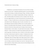 The Real World, How It Connects to College