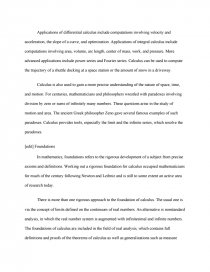 history of calculus essay