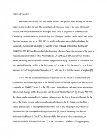 history of calculus essay