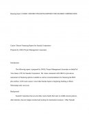 Casino / Resort Financing Report for Seaside Corporation