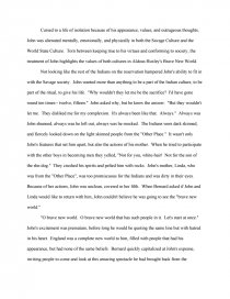 essay on brave new world