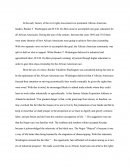 Washington Versus Du Bois