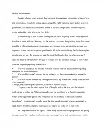 Medical Jurisprudence Essay Zoom Thesis Statement For A Persuasive Essay also Process Paper Essay Apa Essay Papers