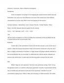 Chemistry - Rates of Reaction Investigation