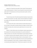 Sociology and Political Science Essay