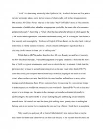a&p short story summary