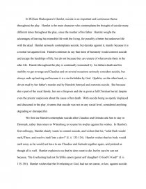 hamlet essay