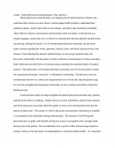 Patient-Physician Communication: Why and How