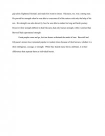 Реферат: Beowulf Vs Odysseus Essay Research Paper Literary Реферат: Beowulf Vs Odysseus Essay Research Paper Literary