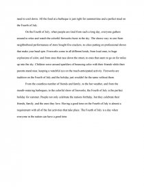 fourth of july descriptive essay