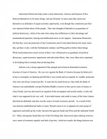 Реферат: DBQ On Jacksonian Democrats Essay Research Paper Реферат: DBQ On Jacksonian Democrats Essay Research Paper