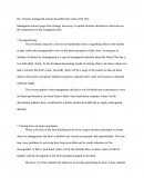 Managerial Actions Affecting Firm Value