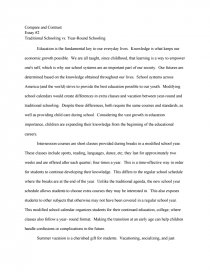 year round school argumentative essay