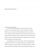 Employer-Employee Relations Paper