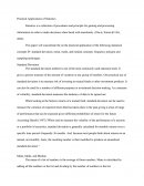Practical Applications of Statistics