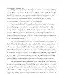 Defining Public Relations Paper