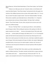 those winter sundays essay example Read those winter sundays free essay and over 88,000 other research documents those winter sundays “those winter sundays” in robert hayden’s “those winter sundays” a grown person, most likely a man, recounts the winter. those winter sundays essay example Read those winter sundays free essay and over 88,000 other research documents those winter sundays “those winter sundays” in robert hayden’s “those winter sundays” a grown person, most likely a man, recounts the winter.