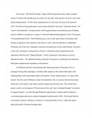 Definitions of Beauty in Whitman and Poe