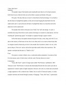 Poetry - Textual Analysis
