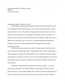Organizational Behavior: Kudler Fine Foods