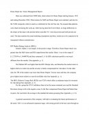 Home Depot - Technical Analysis, Senior Management Report