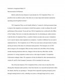 Briefly Outline the Main Features Of, and Rationale For, Uk Competition Policy. Is It Possible to Have an Effective Policy When There Are So Many Large Multi-National Corporations Operating Across the Global Economy?