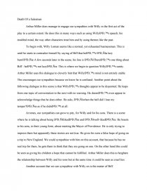 essay on death of a salesman