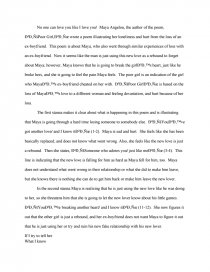 What Is Happiness Essay Poor Girl A Angelou Essay Zoom Zoom Zoom Progressive Movement Essay also Cite Essay Maya Angelou Essay Essay On A Angelou Essay Conclusion Literacy An The Color Of Water Essay