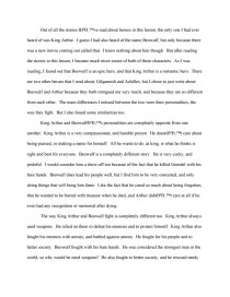 beowulf hero essay