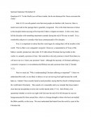 Spiritual Endurance Worksheet