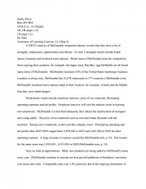 fast food restaurant essay