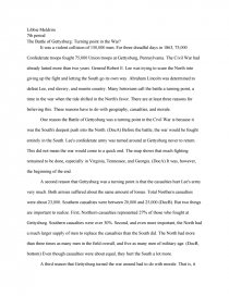 why was the battle of gettysburg a turning point essay