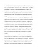 Intelligence Testing Article Analysis