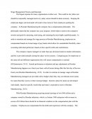 Wage Management Process and Rationale