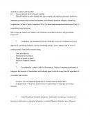 Audit, Governance and Scandals