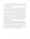 Accounting Theory Issue