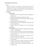 Aims and Objectives